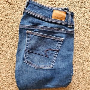American Eagle Super Stretch Kick Boot Jeans 4 Long